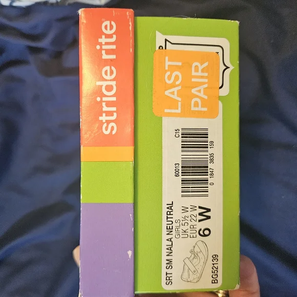 Stride Rite Gold and Pink Kids Shoes - Picture 3 of 3